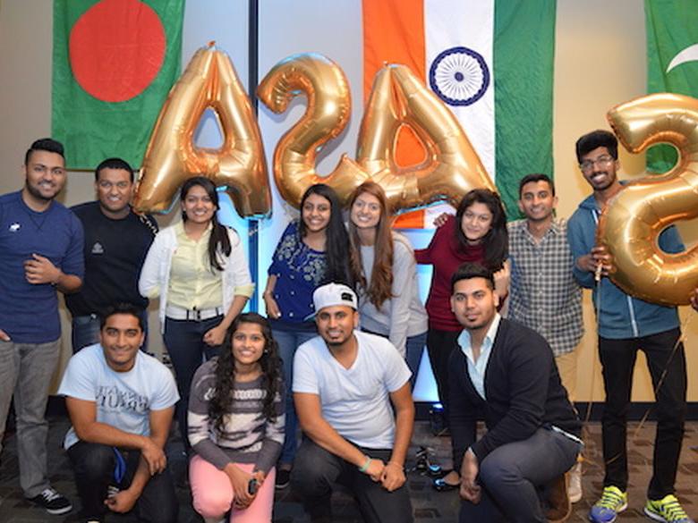 South Asian Student Association posing